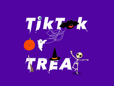 tiktok halloween 2d branding cartoon character creative design digital flat graffiti illustration