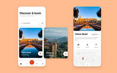 Booking app adventure booking concept design hotel interface main page mobile app product design reserve travel travel app traveling trip trip planner ui uiux design ux vacation web