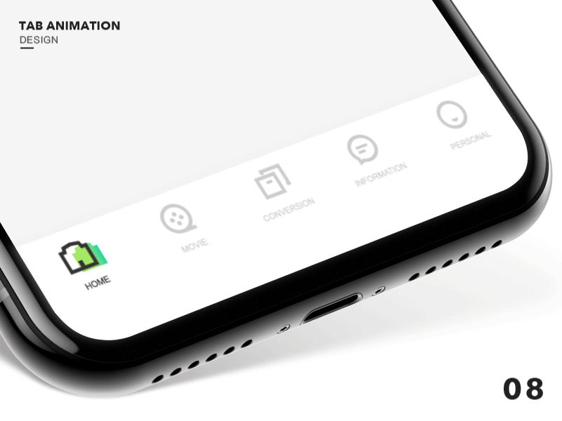 Tab animation animation app design icon illustration logo ui ux