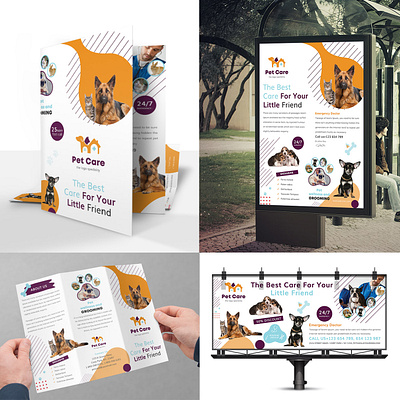 Pet Care Bundle Pack animal animals branding branding pack bundle pack business pack cat clean corporate pack creative dog flyer groom grooming hair cut health home animals leaflet patient pet