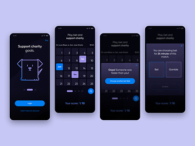 Bingo! app bet betting betting app bingo dark design gamble mobile ui ux