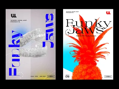 Funkyjaws posters brutal brutalism brutalist design poster poster art poster design posters