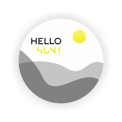 Hello Sun coreldraw design icon vector