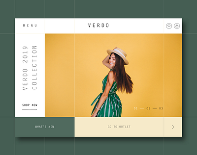 VERDO Home Page Design Concept design flat minimal ui ux web website