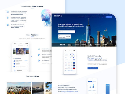 Landing page - Property Passbook hero header landing page property property management real estate agent real estate branding realestate