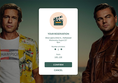 Daily UI #054 - Confirmation 054 challenge cinema confirmation dailyui design ui