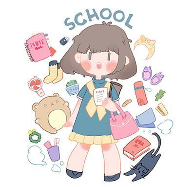 GO TO SCHOOL! illustration