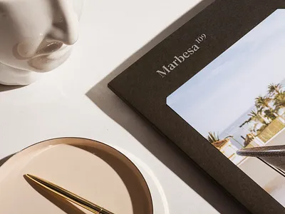 Marbesa 109 apartments branding brochure design design identity logo luxury real estate studio unifikat