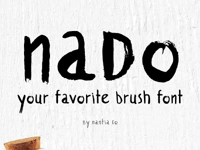 naDo Font The Brush Font brush font brushed font greek font handwritten font nado font typeface