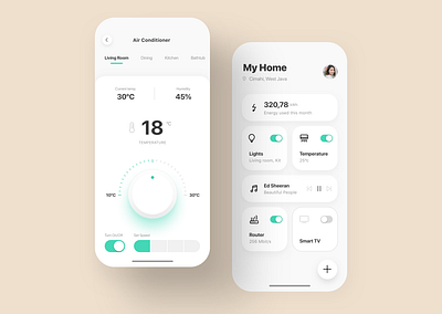 Smart Home App Design Exploration app design ios iot mobile app mobile ui smarthome ui ux