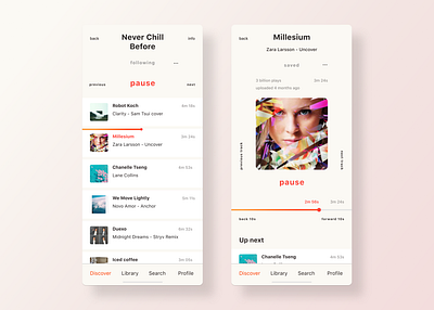 Music Player | SoundCloud Redesign app application ui applications bauhaus challenge flat inspiration mad5 music music app music player player playlist redesign soundcloud text typography ux ux ui ux design