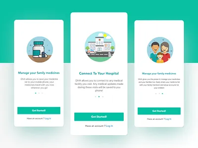 Onboarding Medical App UI app branding dailyui design illustraion ios logo medical medical app minimal mobile onboarding onboarding ui typography ui ux uxdesign web website