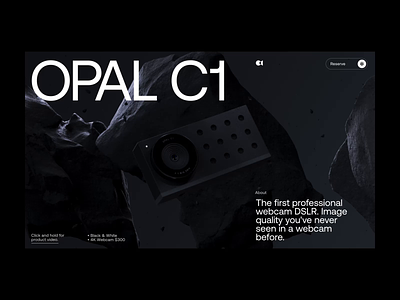 Opal C1 c4d interaction octane typography ui web
