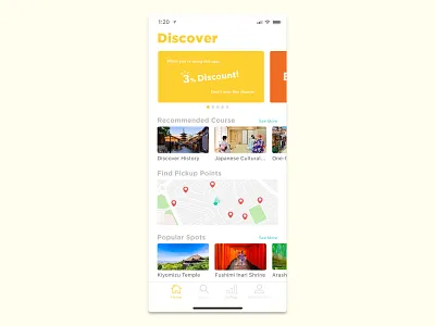 Daily UI Challenge - #029 Map app cycling daily 100 challenge dailyui dailyuichallenge design ios app map ui uidesign ux uxdesign