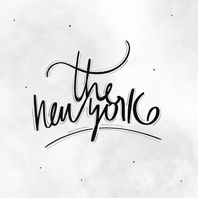 The Newyork calligraphy calligraphy and lettering artist lettering letters procreate text
