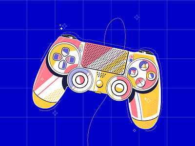 Game controller colors controller design game gaming illustration illustration art illustration design vector