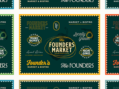 The Founders – 02 brand design brand designer branding design studio farm farmers farmers market freelance studio health healthy identity identity design logo logo design market organic restaurant restaurant branding shopping typography