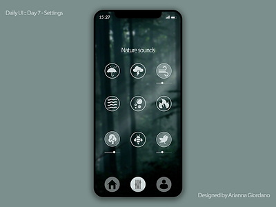 Daily UI Challenge :: Day 7 - Settings clean interface design iphone x mobile settings sounds ui ux