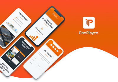 OnePlayce app branding design development icon illustration logo ui ux vector web