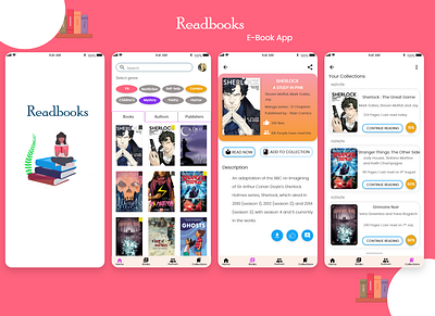 E-Book application app appdesign bookapp bookstore branding chennai design ebook ebook design ebookapp ui uidesign ux