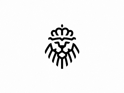 Jungle Club monochrome brand branding jungle king lion logo logotype mark mono vector