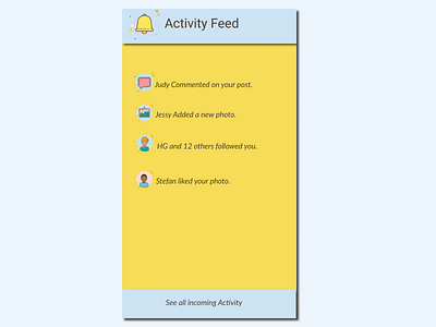 #047 Activity Feed activity feed daily 100 challenge dailyui design ui ui ux ui ux design ui 100 uidesign ux ux ui ux design