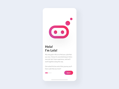 Lola Onboarding UX/UI animation graphicdesign ios app onboarding product design staffing startup ui ux uxdesign uxui uxuidesign