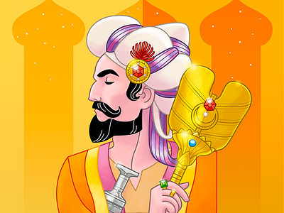 1001 nights arabian illustration king vector graphics