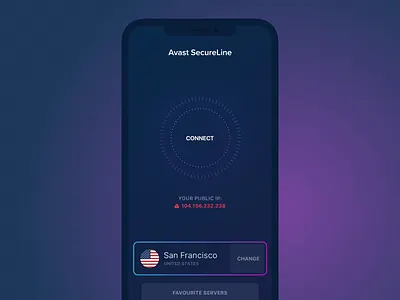VPN Concept animation app concept connecting design vpn