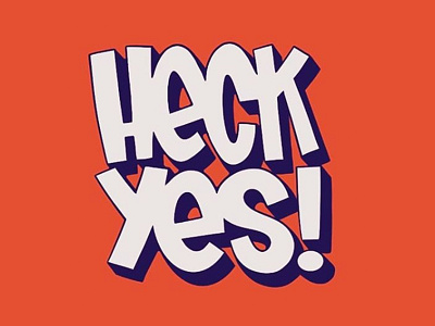 Heck Yes! Typography fun! 80s blake stevenson bubble letters cartoon graffiti hand lettering hipster illustration jetpacks and rollerskates lettering type typedesign typography typography design