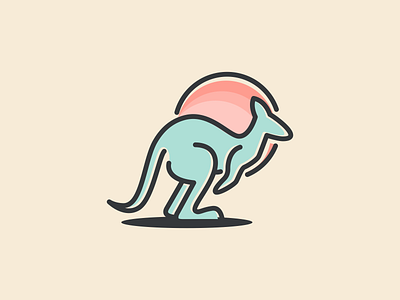 kangaroo 99d coreldrawx7 design dribble ideas illustration instagram logo logoawesome logoinspirations logoplace vector