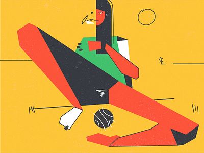 W2 art character design illustration sunbathing ui vector web woman