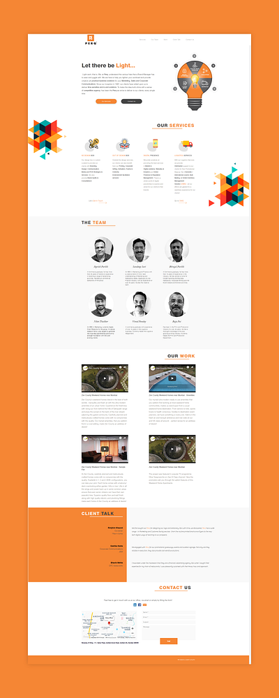 Perq Advertising minimalism website website design