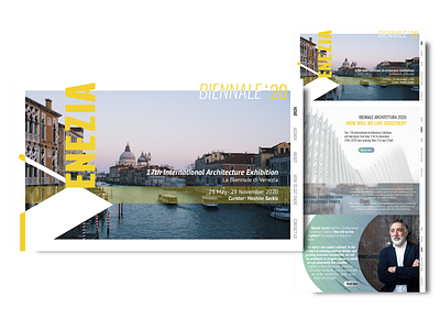 Concept Web Design for the 2020 Biennale di Venezia concept design design flat homepage homepage design illustrator landing page ui web website