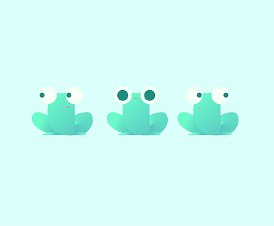 Frog 03 animal branding flat frog gradients illustration logo vector