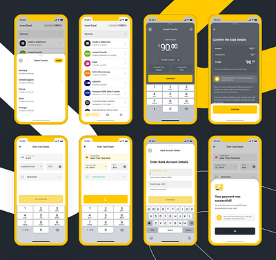 VIABUY Mobile Application: Load Card crossplatform application crossplatform design fintech load card mobile application mobile application design prepaid card send money ui design ux design viabuy