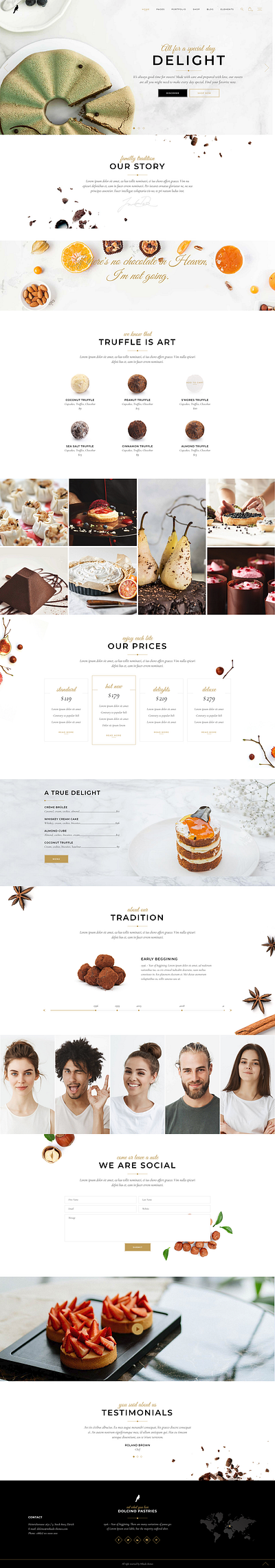 PASTRY AND CAKE - WordPress Website template Design blog blog design customization design event event website html php web design web development website website builder website concept website design websites wordpress wordpress blog wordpress design wordpress development wordpress theme