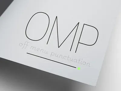 Off Menu Punctuation - Logo Design branding branding design design logo logo design logodesign