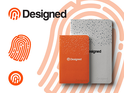 Designed.Org Branding Proposal books branding branding and identity branding concept design fingerprint fingerprints flat icon illustrator logo minimal mockup print sketchbook vector