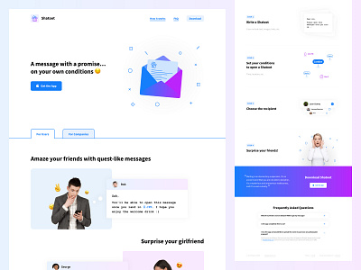 Shatoot blue colors giveaway homepage invite invite giveaway minimal pink simple simple design ui website white