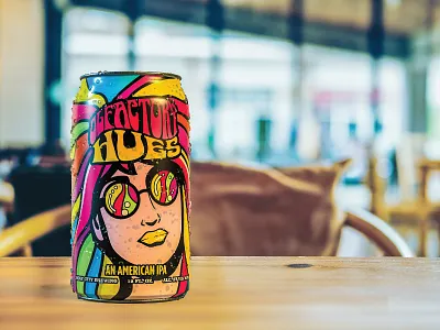 Olfactory Hues beer can beer label hand drawn holy city brewing illustration logo vector