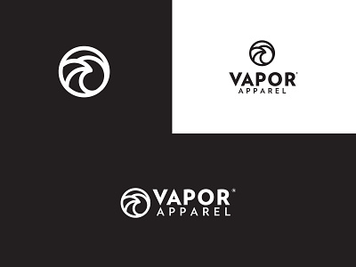 Vapor Apparel Branding branding illustration logo sun surf wave