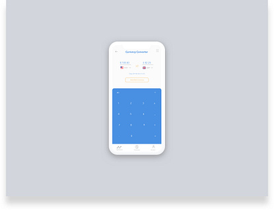 Daily UI #004 Calculator app calculator calculator ui currency converter currency exchange daily ui 004 daily ui challenge design mobile ui