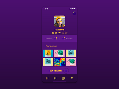 User profile 006 app design dailyui design ui