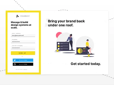 #DailyUI - 001: Sign Up dailyui ui undraw website