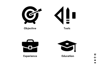 Resume Icons app design iconography icons illustration interface ios ui ux visual