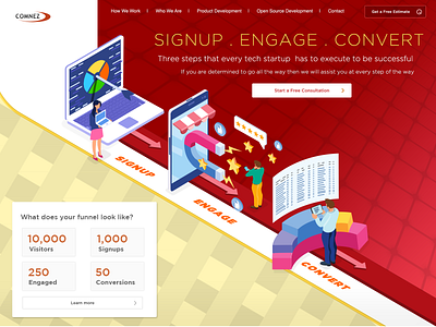 Homepage Banner Illustration banner design branding corporate branding design illustration illustration design photoshop prabhakarang vector website design