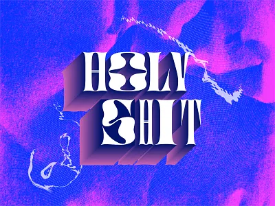 🚨Everything is crazy 🚨 abstract branding font fun gradient grain illustration texture textures type typedesign typography vector