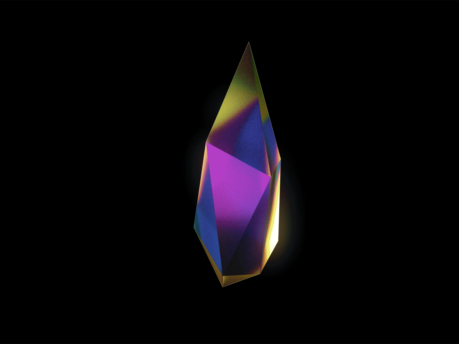 3D Iridescent Crystal - Tutorial 3d abstract 3d animation 3d art 3d crystal abstract abstract art artwork class colorful crystal crystals glow gradient iridescent klarens poster art reflective skillshare tutorial tutorials