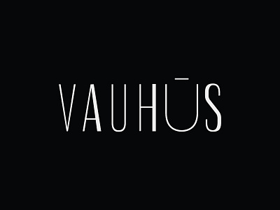 Vauhus Logomark exploration branding conrast letters logo sans sansserif type typeface typography width wordmark